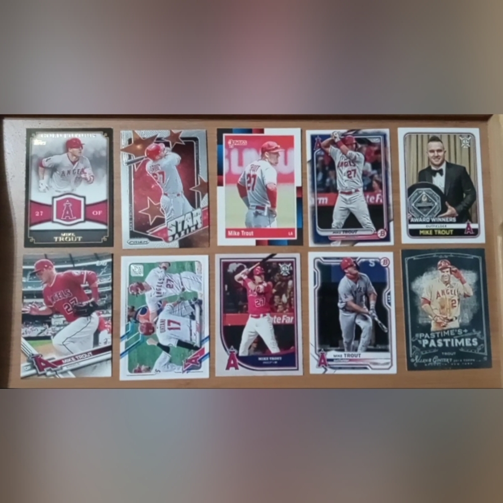 Mike Trout Baseball Card Lot